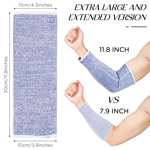 Neer 4 Pair Protective Arm Sleeves Cover,11.8 Inch,Black,Blue,Gray,Yellow - color: Black, Blue, Gray, Yellow, size: 11.8 Inch