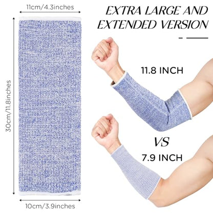 Neer 4 Pair Protective Arm Sleeves Cover,11.8 Inch,Black,Blue,Gray,Yellow - color: Black, Blue, Gray, Yellow, size: 11.8 Inch
