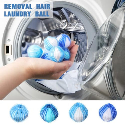 Blulu 12 Pieces Pet Hair Remover for Laundry, Blue Set - color: Blue Set