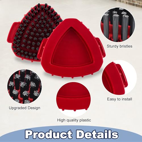 Scrubber Mop Head for Ocedar, Upgrade Scrub Brush for Ocedar, Spin Mop Scrub Brush Head for O Cedar RinseClean 2-Tank, More Bristles Scrub Brush Attachment for Bathroom - size: 1 Pack Scrubber Mop Head-2Tank