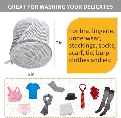 3PCS Honeycomb Mesh Laundry Bags for Delicates with Zipper,Travel Storage Organize Bags,Clothing Washing Bags for Underwear,Lingerie,Bra,Blouse, Hosiery, Stocking, Socks,Extra Strong(2Bra,1S) - size: 3 Set-Bra+Bra+S