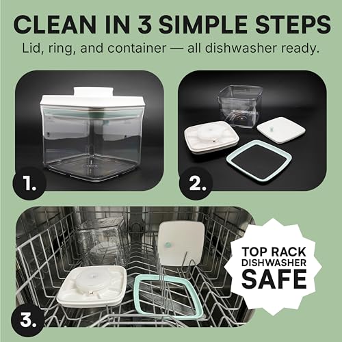 Bop Top Airtight Food Storage Containers | Pop-Top Lid | 13.5 Cups / 108 Oz - color: Single: 108 oz