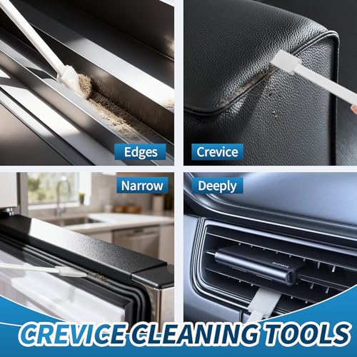 42 Pcs Disposable Crevice Cleaning Brush Set for Small Spaces