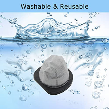2037423 Filter Compatible with Bissell 3-in-1 Lightweight Stick Vac 38B1, 38B1L, 1059 Series, Compare to Part# 2037423 & 2037424 (4 Pack Vacuum Filter & 4 Pack Foam Filter) - size: 4 Filters with 4 Foam Filters