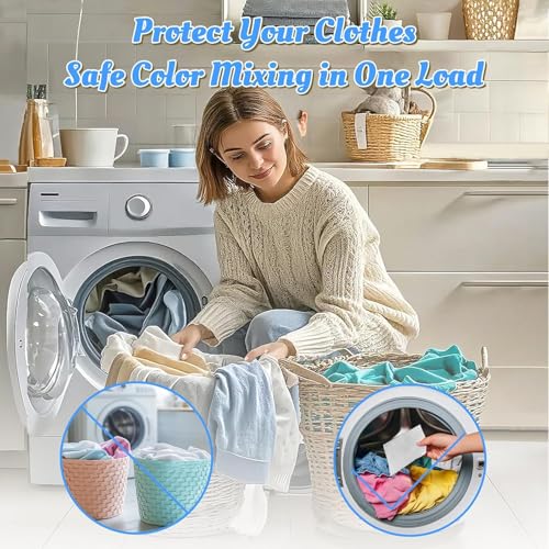 BellaLuce Color Catchers for Laundry, 120 Sheets, Fragrance Free
