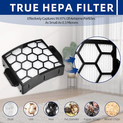 UV900 Filter Replacement for Shark UV850 LA492 LA490 UV900CCO Vacuum - style: UV850-2+6+1