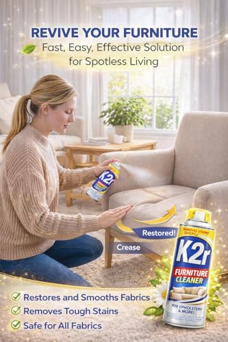 K2R SpotLifter Spot Remover Spray – Quick-Drying Stain Remover for Clothing, Carpets, Upholstery & Wallpaper – Built-In Brush Cap for No-Mess Touch-Ups – 10oz (1, 1) - size: 10 Fl Oz (Pack of 1)