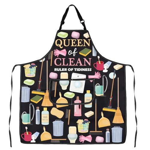 JXGZSO Housekeeper Apron With Pocket - Cleaning Gift for Janitor, Custodian, and Cleaning Lovers