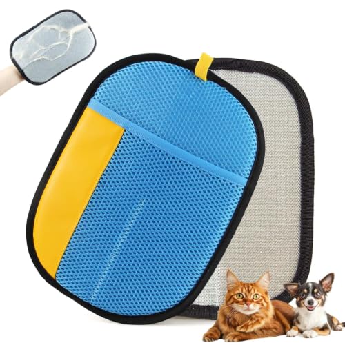 Thickened Pet Hair Removal Glove for Fabric Surfaces, RoyalBlue - color: RoyalBlue