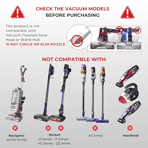 Turbo Brush Head Vacuum Attachment for Shark Navigator Rotator & Shop Vac using 1-1/4'',1-3/8" & 2-1/4'' Acessories - Removal Pet Hair for Hard Floors, Low Pile Carpet & Area Rugs