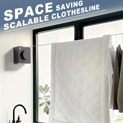 Retractable Clothesline Indoor Non-Sagging Laundry Line