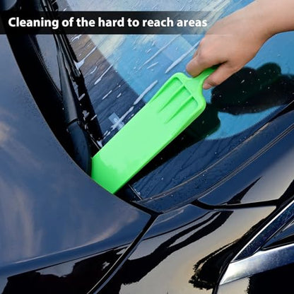 NEWISHTOOL Long Reach Auto Bulldozer Squeegee Mini Paddle Scrubber Tint Kit - color: All-3-colors