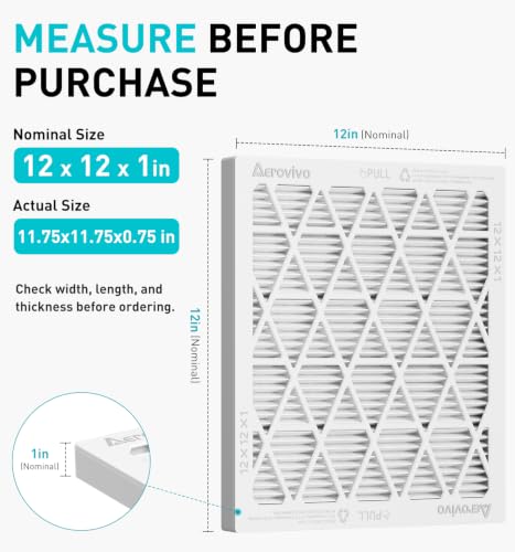 Refillable 12x12x1 Air Filter MERV 8, Reusable Frame & 6 Refills - size: 12" x 12" x 1"