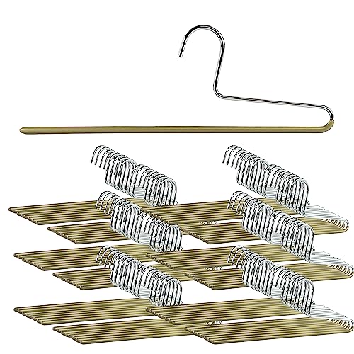 Mawa by Reston Lloyd Non-Slip Space Saving Clothes Hanger with Single Rod for Pants, Style KH/1, Set of 160, Gold - color: Set of 160, size: Gold