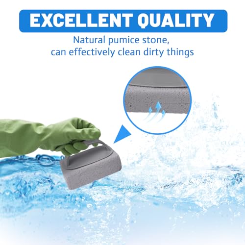 4Pcs Pumice Stone for Cleaning, Pumice Stones for Pool Tile Cleaning