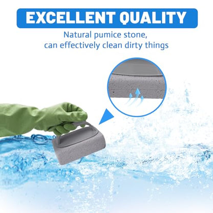 4Pcs Pumice Stone for Cleaning, Pumice Stones for Pool Tile Cleaning