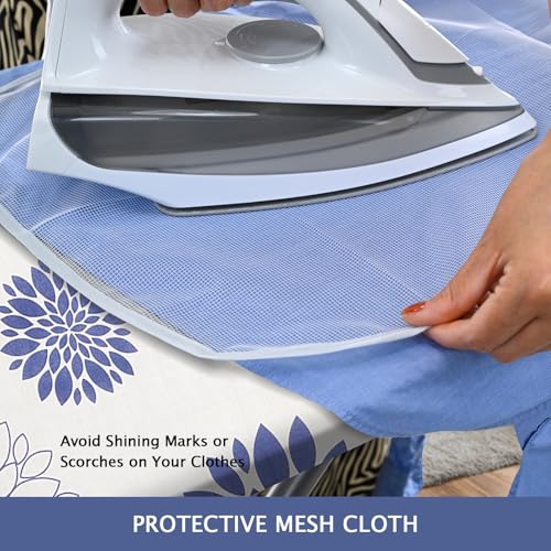SheeChung Ironing Board Cover and Pad 18"x49",Wide Ironing Board Cover - color: Dahlia, size: 49"L x 18"W