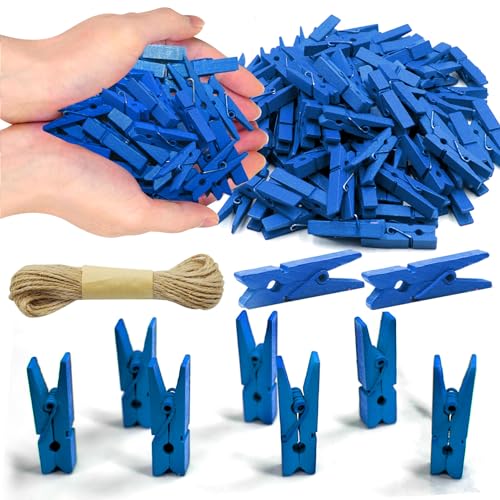 Mini Clothes pins - color: Navy Blue