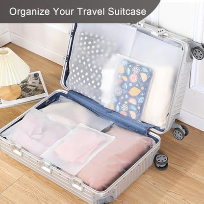 30Pack Travel Packing Bags, Multi-Size Clothing Organizer Zipper Bag
