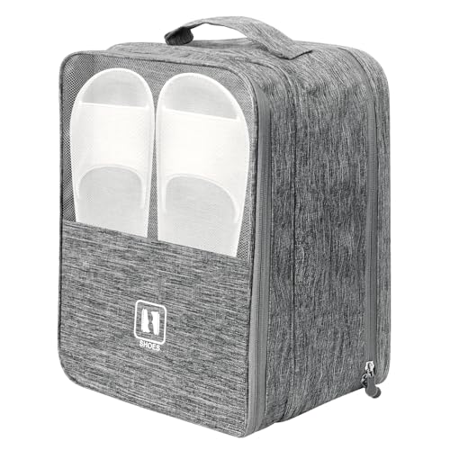 Shoe Bags for Travel,Holds 3 Pairs of Shoes,for Travel&Daily Use - color: Grey
