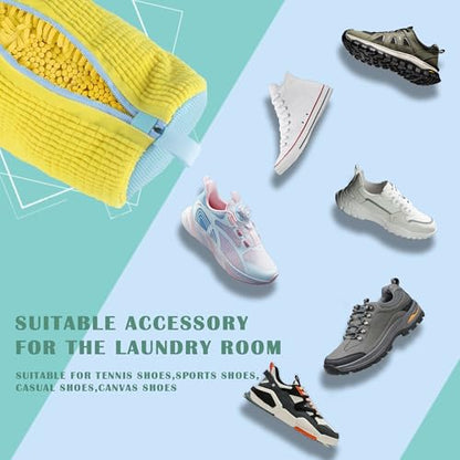 MACTANO Shoe Washing Machine Bag, Sneaker Cleaning Laundry Shoe Bag for Washer Dryer 2PCS