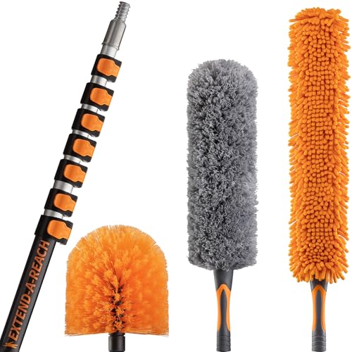 36 Foot High Reach Duster Kit with 5-30 ft Telescopic Extension Pole - size: 30 Feet