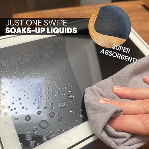 Premium Lens Glasses Cleaning Cloth by Microfiber Wholesale | Black | 6”x6” | 10pk | Soft Microfiber Suede | Travel Size Reusable | No Lint Scratch-Free Durable | Lenses Glasses Phones - color: Black