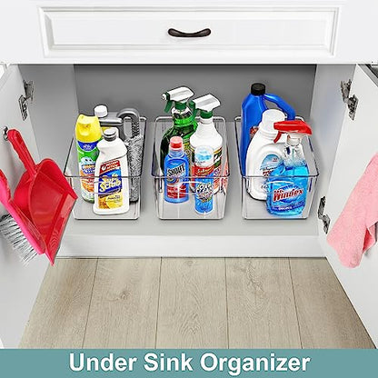 Sorbus Fridge Organizers and Storage, Clear Plastic Bins (Large, 8 Pack) - size: Large, style: 8 Pack