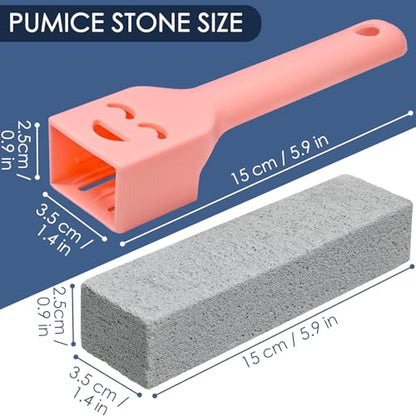 36 Pack Pumice Stone Toilet Bowl Cleaner with Handle Pumice Stone for Cleaning Toilets, Stove, Bathtubs, Grills, Swimming Pools, Sinks Pumice Stone Stick Powerfully Cleans Hard Water Rings