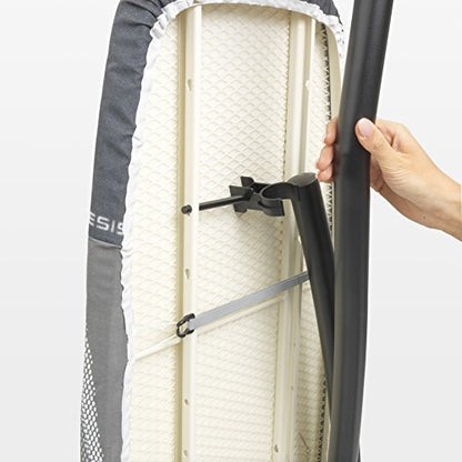 Brabantia Premium Ironing Board with Heat Resistant Parking Zone | X-Large (Size D) | Fairtrade Titan Oval | Tall & Wide, Adjustable Height (31-40"), Easy Fold, Anti-Collapse Lock, Non-Slip Feet - color: Titan Oval