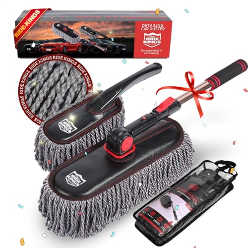 Exterior Car Duster & Brush Kit - Washable Microfiber - color: Microfiserdusterset