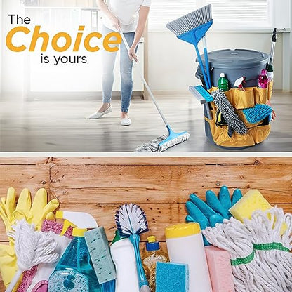 Trash Can Caddy Bag | Fits 32-55 Gallon Bin | Cleaning Janitorial Organizer