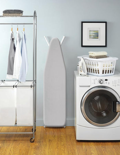 Whitmor Ironing Board Cover with 6mm Fiber Pad Fits 13-15 x 52-54 in - color: Gray