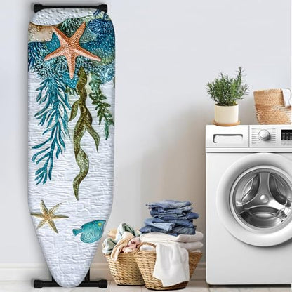 Nuxovilar Sea Creature Ironing Board Cover 15x54 Inches Polyester - color: Yye01850, size: 15×54 inch