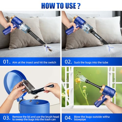 Cordless Bug Vacuum Catcher, Bug Vacuum for Adults