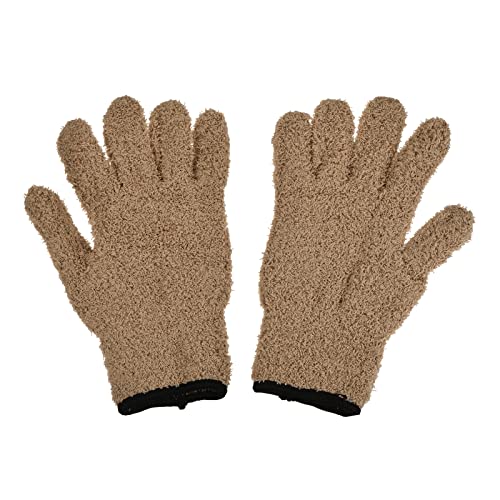 M METERXITY Dust Removal Gloves - Household Cleaning Mitts Soft & Durable, Apply to Kitchen/Garden/Room - color: Brown