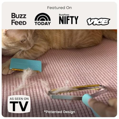 Uproot Cleaner Pro Pet Hair Remover & Mini - Pet Hair Removal Tool Multi Fabric Edge & Carpet Scraper - Cat for Couch, Cat Towers, Car Detailing The Furry-Situation Survival Kit
