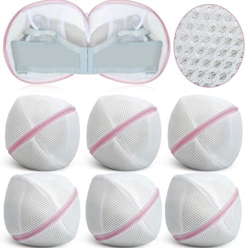 Shappy 6 Pcs Bra Washing Bag for Laundry Storage Women 11.81 Inch Pink - color: Pink, size: 11.81 Inch
