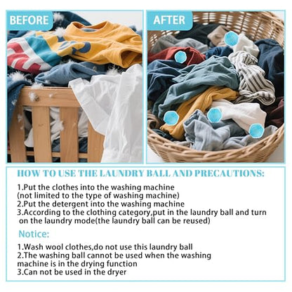 12PCS Pet Hair Remover for Laundry Pet Hair Catcher for Washing Machine