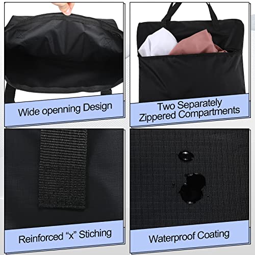 Oudain 2 Pcs Travel Laundry Bags Waterproof Dirty Clothes Bag, Pink, Black - color: Pink, Black