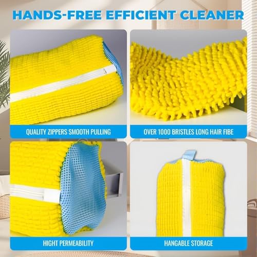 Washing Machine Shoe Bag, Anti-Deformation Thick Mesh Laundry Bag with Zipper Lock, Anti-Tangle Shoe Protector for Sneakers Canvas Running Shoes, 1-Pack Yellow - color: Yellow