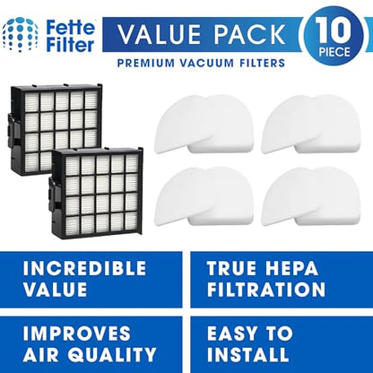 AZ4000 Replacement filter set compatible with Shark Detect Pro Max Upright Vacuum Models AZ4000 AZ4002 AZ4000C AZ4002W 2 Hepa Filters + 4 Foam & Felt Sets part # XFFKAZ4000 & XHFAZ4000 - size: 2 HEPA + 4