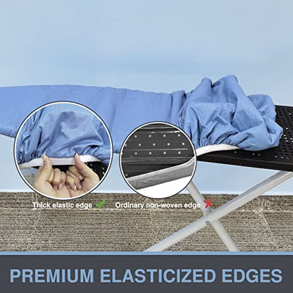 VividPaw Ironing Board Cover and Pad Small Size 13x43, 12x42, Thick Padding - color: Blue, size: 13" x 43"