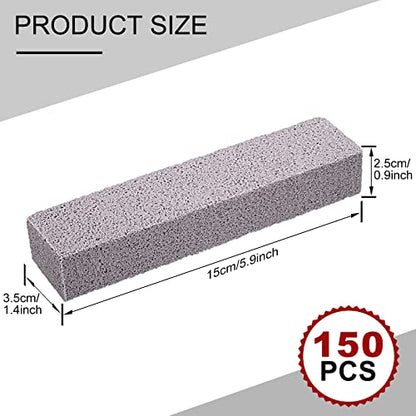 Chinco 150 Pcs Pumice Stick for Cleaning, Pumice Stone Stove Oven Toilet