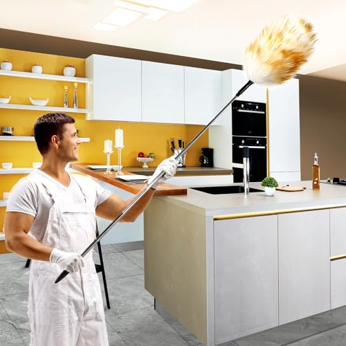 Extendable Lambswool Duster, Up to 82 in, Aluminum Handle