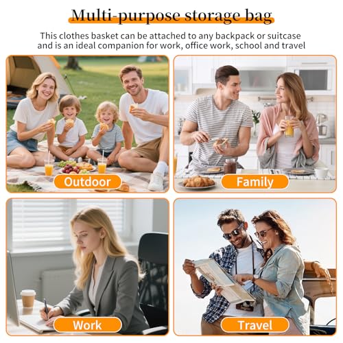 Small Laundry Basket, 18x17x9.5 Waterproof Laundry Hamper - color: Gray, size: 17"L x 9.5"W x 18"H