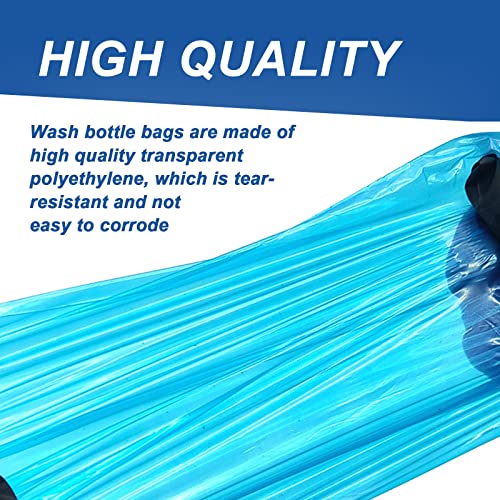 250pcs Tattoo Bottles Bags with 2pcs Wash Bottles 250ml - color: Blue+White