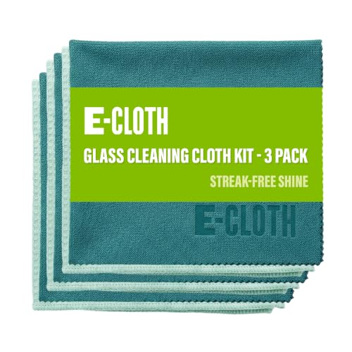 E-Cloth Window and Glass Cleaner Kit, Just Add Water - 3 Kits - color: Winter Green, size: 3 Kits