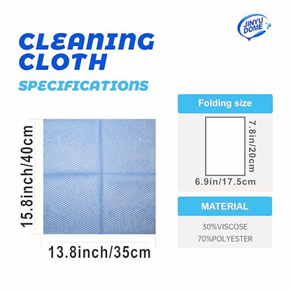 Disposable Kitchen Cleaning Cloths Dish Towels Dish Cloth Reusable Cloths for Kitchen, Bathroom, Household Cleaning (Blue 100 Pack) - color: Blue 100 Pack
