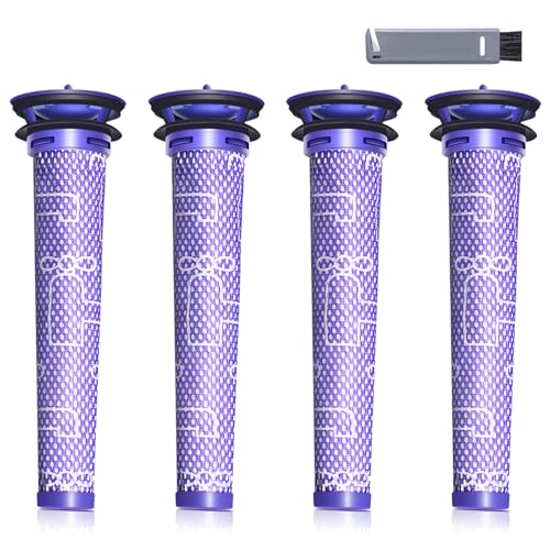 4 Pcs V6 Replacement Filters Compatible with Dyson V8 V7 V6 DC58 DC59 - size: 4 V678